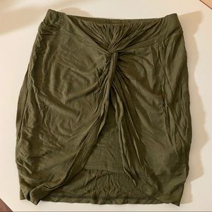 Olive Green Mini Skirt
